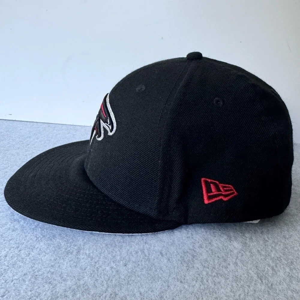 Atlanta Falcons Hat Cap Fitted Mens 7 5/8 Black NFL Football New Era 59FIFTY